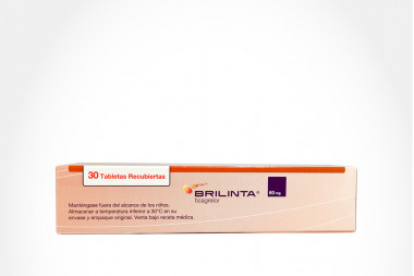 Brilinta 60 Mg Caja Con 30 Tabletas Recubiertas