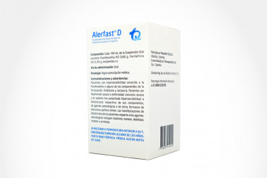 Alerfast D Suspensión Oral 30 / 15 mg / 5 mL Caja Con Frasco Con 90 mL