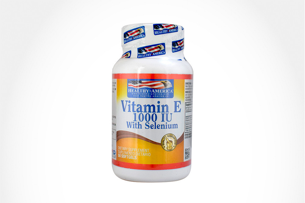 Vitamin E 1000 IU Frasco Con 50 Cápsulas Blandas  