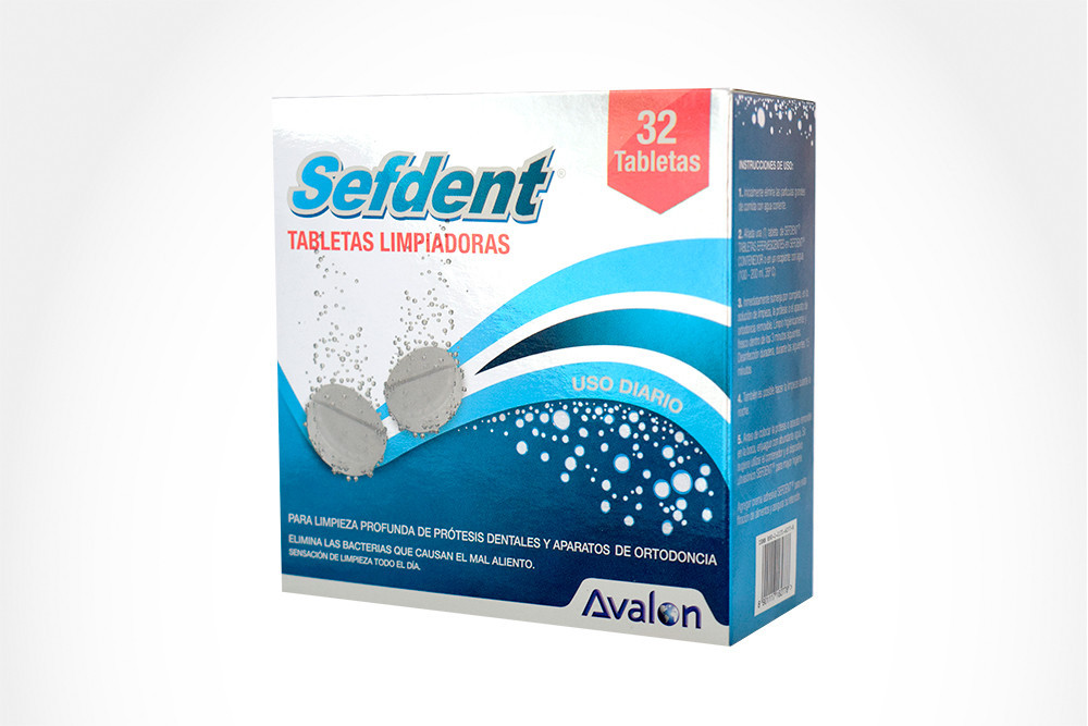 Sefdent Clean Caja Con 32 Tabletas Efervescentes