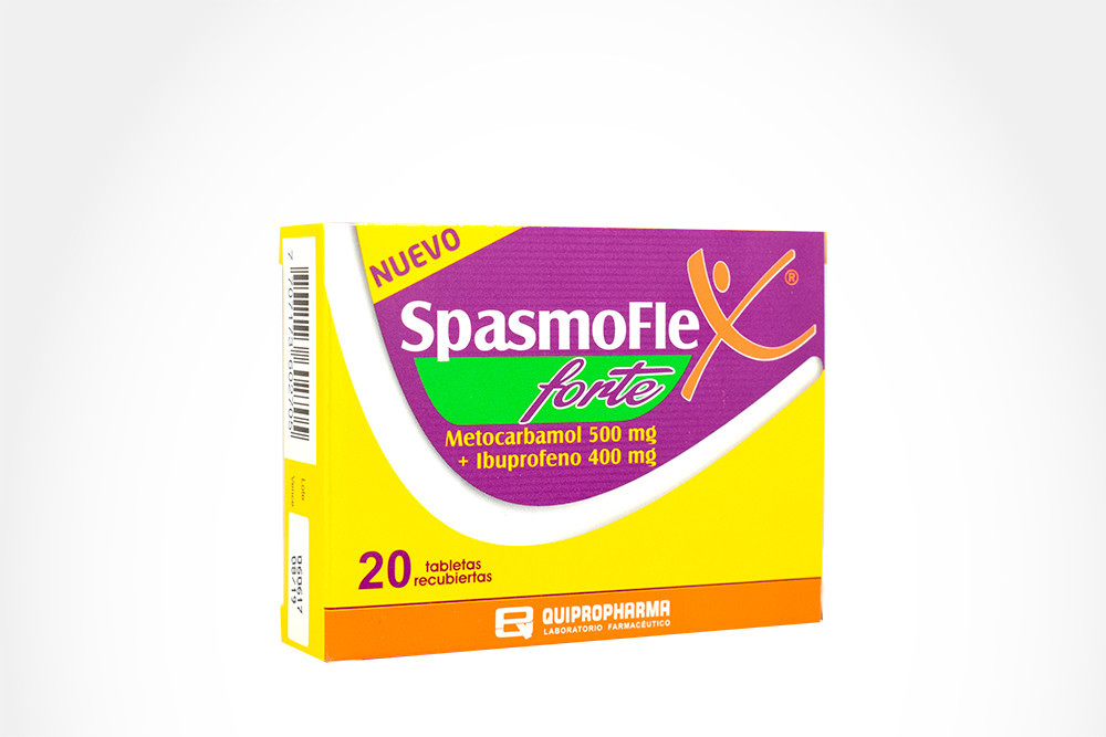 Spasmoflex Forte 400/500 mg Caja Con 20 Tabletas
