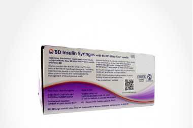Jeringas BD Insulin Syringes 6 mm 31g Caja Con 100 Unidades
