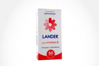 Lander Removedor De Esmalte Frasco Con 35 mL - Vitamina E