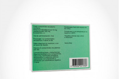 Buscapina Compositum NF 10 / 325 mg Caja Con 10 Comprimidos Recubiertos