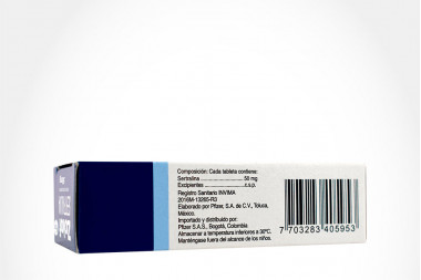 Zolof Sertralina 50 mg Caja Con 30 Tabletas