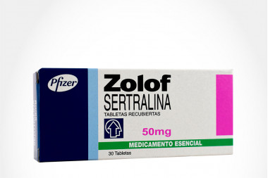 Zolof Sertralina 50 mg Caja Con 30 Tabletas