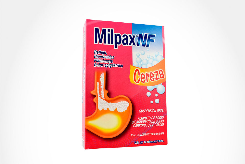 Milpax NF 500 / 267 / 160 mg Caja Con 12 Sobres Con 10 mL