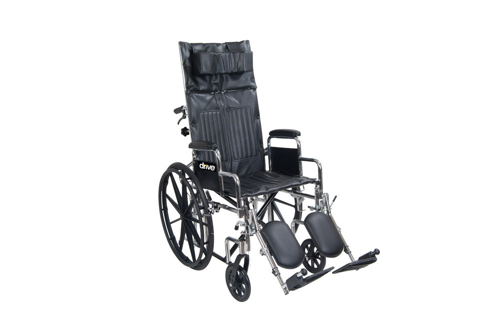 Silla De Ruedas Manual Reclinable Con Reposa Piernas