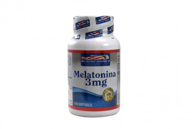 Melatonina 3 mg Frasco Con 120 Cápsulas Blandas