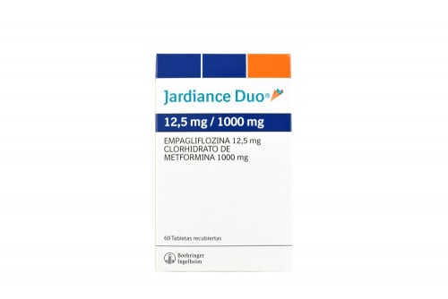 Jardiance Duo 12,5/1000 mg Caja Con 60 Tabletas Recubiertas 