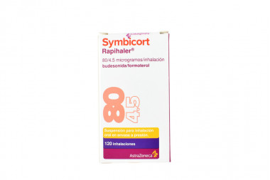 Symbicort Rapihaler 80/4.5 mcg Suspensión Caja Con 120 Inhalaciones