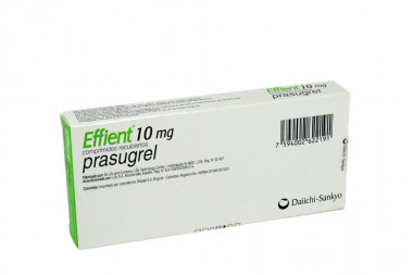 Effient 10 mg Caja Con 28 Comprimidos