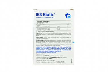 IBS Biotic Caja Con 30 Cápsulas Duras