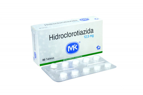 Hidroclorotiazida 12.5 mg Caja Con 30 Tabletas