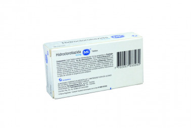 Hidroclorotiazida 12.5 mg Caja Con 30 Tabletas