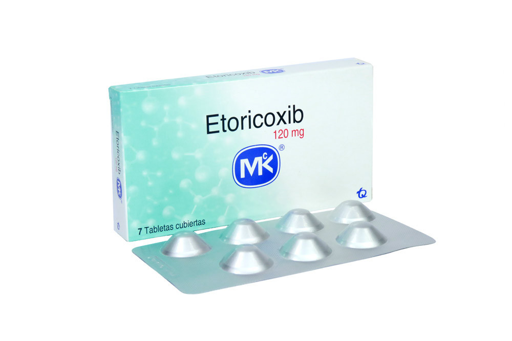 Etoricoxib 120 mg Caja Con 7 Tabletas Recubiertas