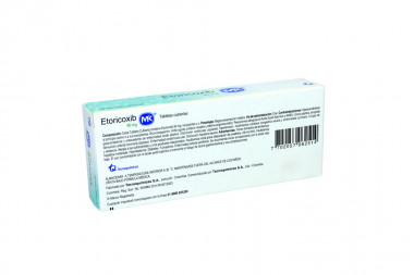 Etoricoxib 90 Mg Caja Con 14 Tabletas