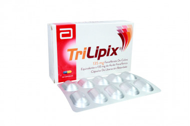 Trilipix 135 mg Caja Con 30 Cápsulas de Liberación Retardada