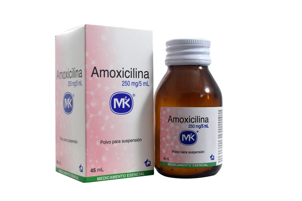 Amoxil suspension 250 mg precio