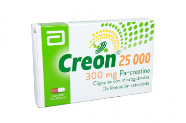 Creon 25000 300 mg  Caja Con 20 Cápsulas