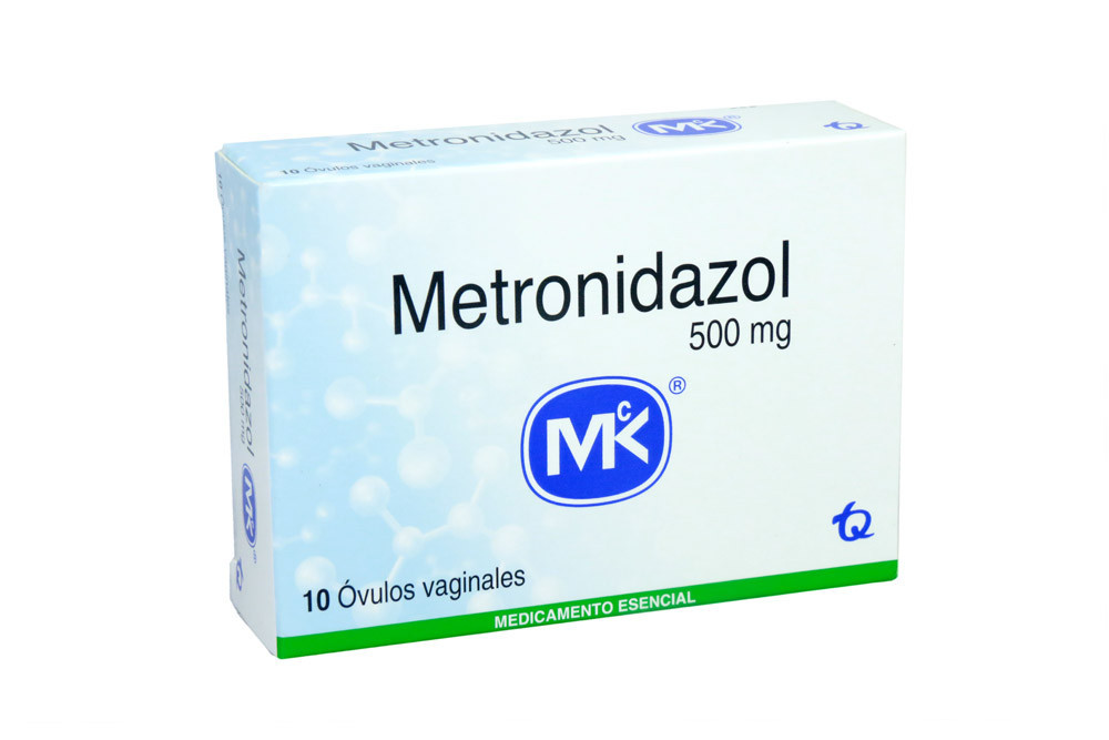 Metronidazol 500 mg Caja Con 10 Óvulos Vaginales