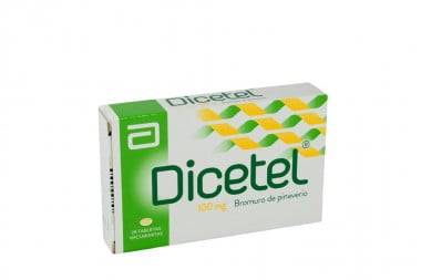 Dicetel 100 mg Caja Con 28 Tabletas Recubiertas
