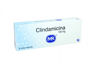 Clindamicina 100 mg Caja Con 3 Óvulos Vaginales