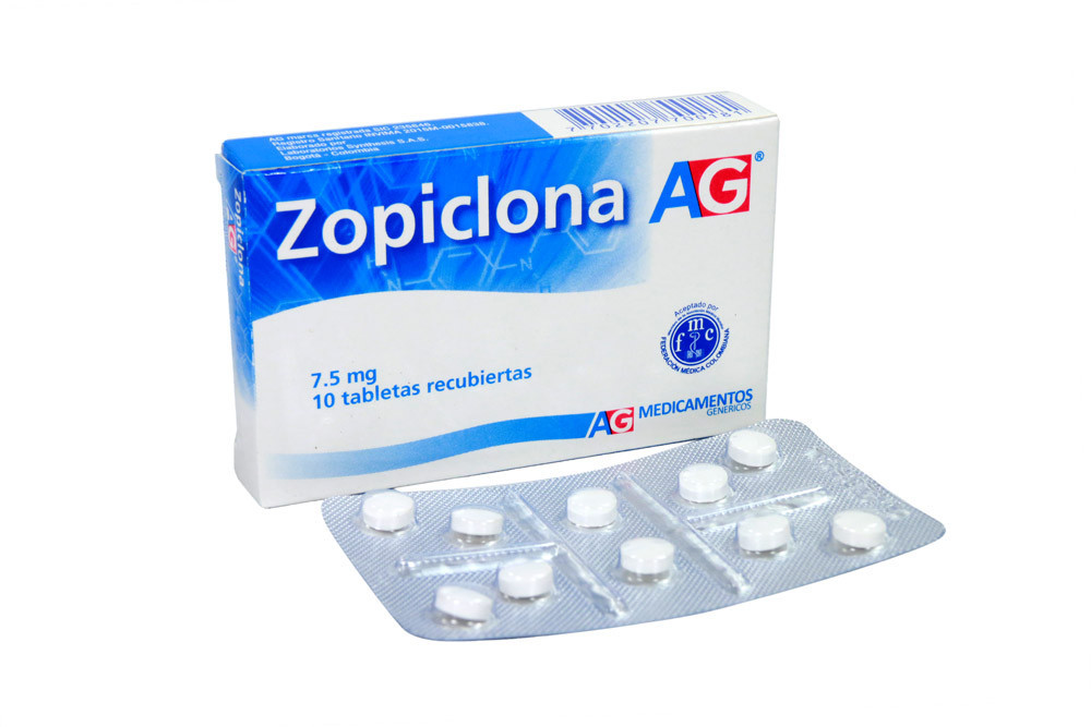 Zopiclona 7.5 mg Caja Con 10 Tabletas Recubiertas