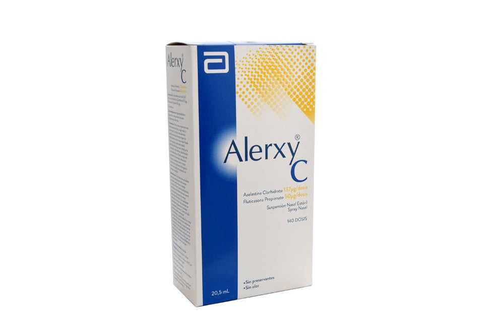 Alerxy C Suspensión Nasal 137 / 50 mcg Caja Con Spray Con 140 Dosis