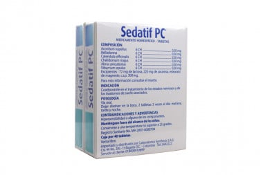 Sedatif Pc Empaque Con 2 Cajas Con 40 Tabletas – Pague 1 Lleve 2