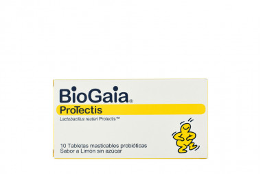 BioGaia Caja Con 10 Tabletas Masticables Probióticas – Sabor Limón