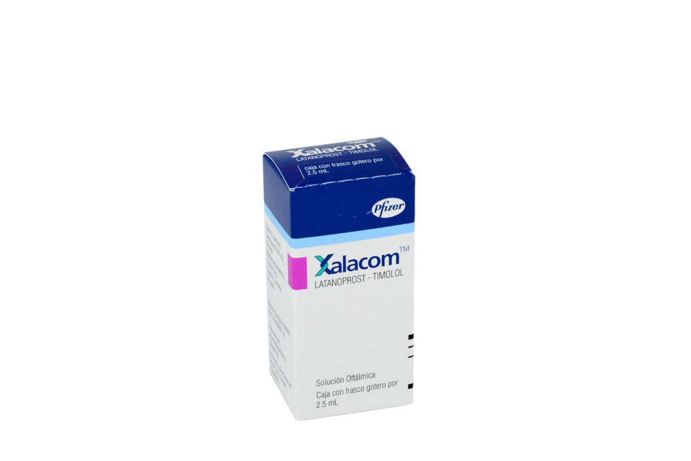  Xalacom 0,005/ 0,5 %  Solución Oftálmica Caja Con Frasco Con 2.5 mL
