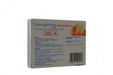 Enterogermina Plus Caja Con 5 Frascos