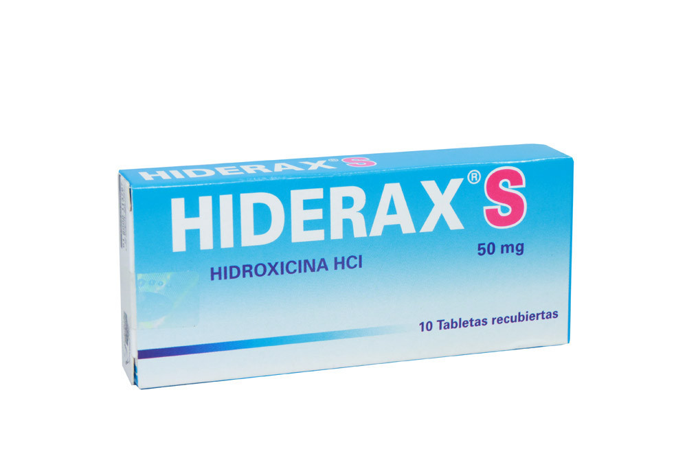 Hiderax S 50 mg Caja Con 10 Tabletas Recubiertas