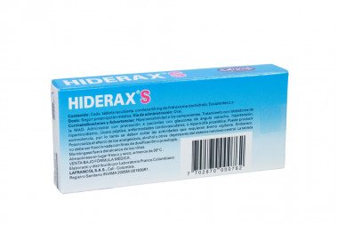Hiderax S 50 mg Caja Con 10 Tabletas Recubiertas
