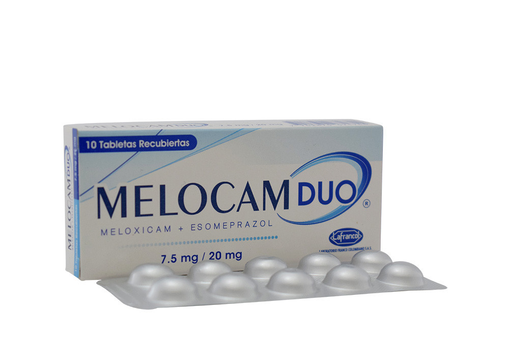 Melocam Duo 7.5 / 20 mg Caja Con 10 Tabletas Recubiertas