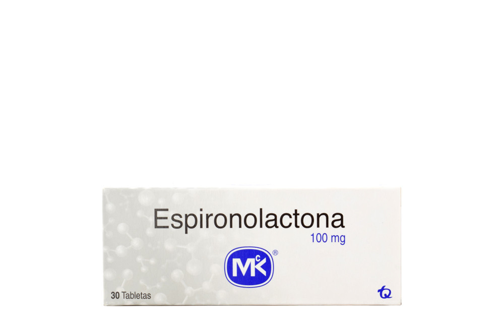 Espironolactona 100 Mg Caja Con 30 Tabletas