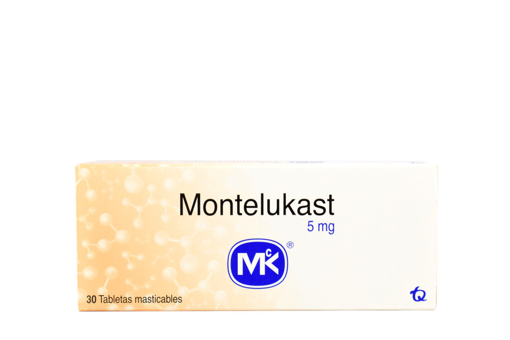 Montelukast 5 mg Caja Con 30 Tabletas Masticables