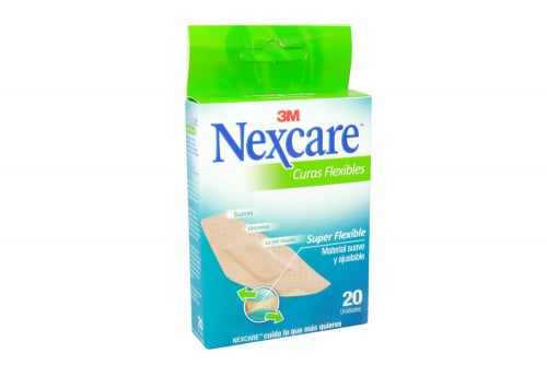 Nexcare Curas Flexibles Caja Con 20 Unidades