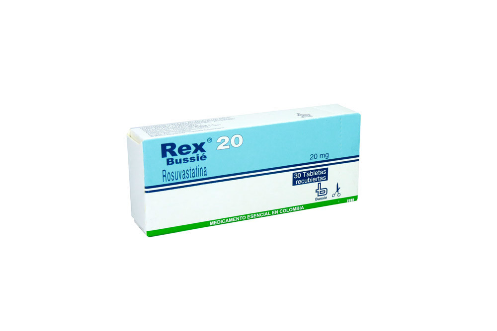 Rex 20 mg Caja Con 30 Tabletas Recubiertas