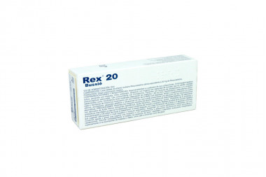 Rex 20 mg Caja Con 30 Tabletas Recubiertas
