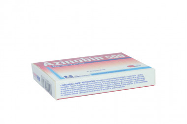 Azinobín 500 mg Caja Con 5 Cápsulas