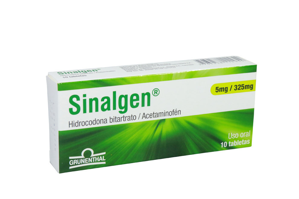 Sinalgen 5 / 325 mg Caja Con 10 Tabletas