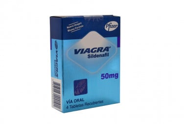 Viagra Sildenafil 50 Mg Caja Con 4 Tabletas Recubiertas