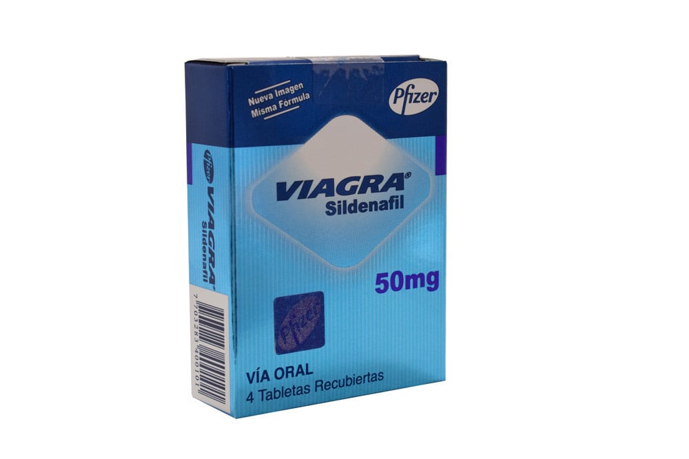 Viagra Sildenafil 50 Mg Caja Con 4 Tabletas Recubiertas