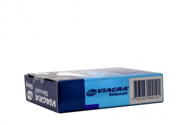 Viagra Sildenafil 50 Mg Caja Con 4 Tabletas Recubiertas