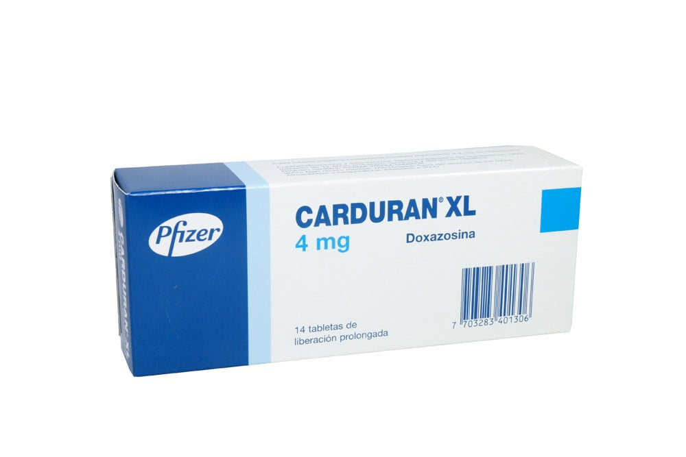 Carduran Xl 4 Mg Caja Con 14 Tabletas De Liberación Prolongada 