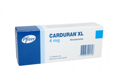 Carduran Xl 4 Mg Caja Con 14 Tabletas De Liberación Prolongada 