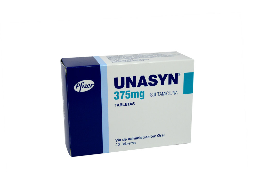 Unasyn 375 mg Caja Con 20 Tabletas