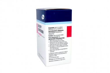 UNASYN Suspensión Oral 250 mg / 5 mL Caja Con Frasco Con 100 mL
